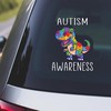 Waterproof Dinosaur Autism Awareness Decal - Pride Vinyl Stickers for Cars, Walls, Laptops and Motorcycles
