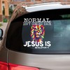 Normal Isn't Coming Back Jesus is Rainbow Jesus Lion of Judah Transparent Vinyl Car Sticker