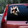 Jesus Flowers Cracked Car Decal Sticker Waterproof Vinyl Decals For Car Side Door And Rear Window