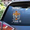 Jesus Lion Normal Isn't Coming Back is Revelation 14 Vinyl Car Door Sticker, Meaningful Gift for Christian, God Prayer Funny Special Decals For Car Side Door And Window