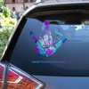 Suicide Prevention Awareness Decals - Love Hand Sign Car Sticker Decal, Suicide Prevention Awareness Vinyl Decal, Gift for Suicide Awareness