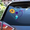 Suicide Prevention Awareness Sunflower Hope Butterfly Car Sticker Decal, Suicide Prevention Awareness Vinyl Decal