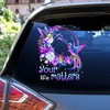 Suicide Awareness Hummingbird Floral Wreath Your Life Matter Car Decal Sticker, Memorial Gift, Suicide Prevention Awareness Car Sticker