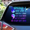 Suicide Awareness Decals - Semicolon My Story Isn't Over Car Decal, Suicide Awareness Semicolon Car Sticker