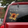 Suicide Prevention Awareness Sunflower Dragonfly Choose to Shine Vinyl Decals For Car Door And Windows
