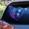 Suicide Prevention Awareness Decals Semicolon Angel Wing Don't Let Your Story End Car Door Decal Sticker