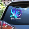 Suicide Prevention Awareness Don't Let Your Story End Car Door Sticker Decal, Suicide Prevention Awareness Heart Vinyl Decal