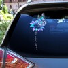 Suicide Awareness Hologram Pattern Sunflower Semicolon Butterfly Never Give Up Car Door Vinyl Decals Sticker