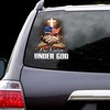 Jesus American Flag Bible Car Decal Sticker One Nation Under God Car Decal