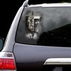 Jesus Praying And Lion Eyes Yellow Holy Light Car Decal Sticker Cross Truck Door Window Decals