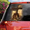 Rugged Cross Lion Lamb Christianity Car Sticker Faith Over Fear Religious Truck Door Window Decal