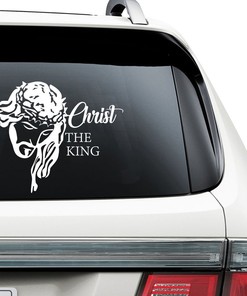 Jesus Christ The King Car Sticker Christian Car Door Window Vinyl Decals