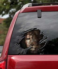 Jesus Lion Sticker Vinyl Automotive Decal Christian Religious Car Truck Door Window Stickers