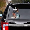 America One Nation Under God Decal Patriotic Day Independence Day Gift Car Decal Sticker