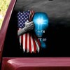 Christian Cross Faith Over Fear Jesus In Christianity Usa Flag Car Decal Sticker For Truck Door Window