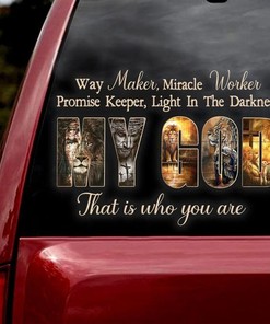 My God That Is Who You Are Decals For Car Truc Door And Window Item Jesus Christ Bias Car Decal