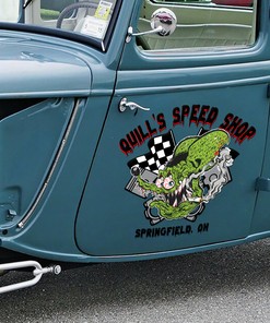 Alternative view of Rat Fink Old School Vintage Speed Shop Vinyl Decals