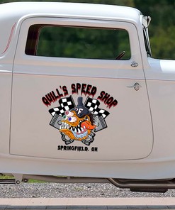 Alternative view of Make A Statement With Personalized Hot Rod Monster Car Door Decals