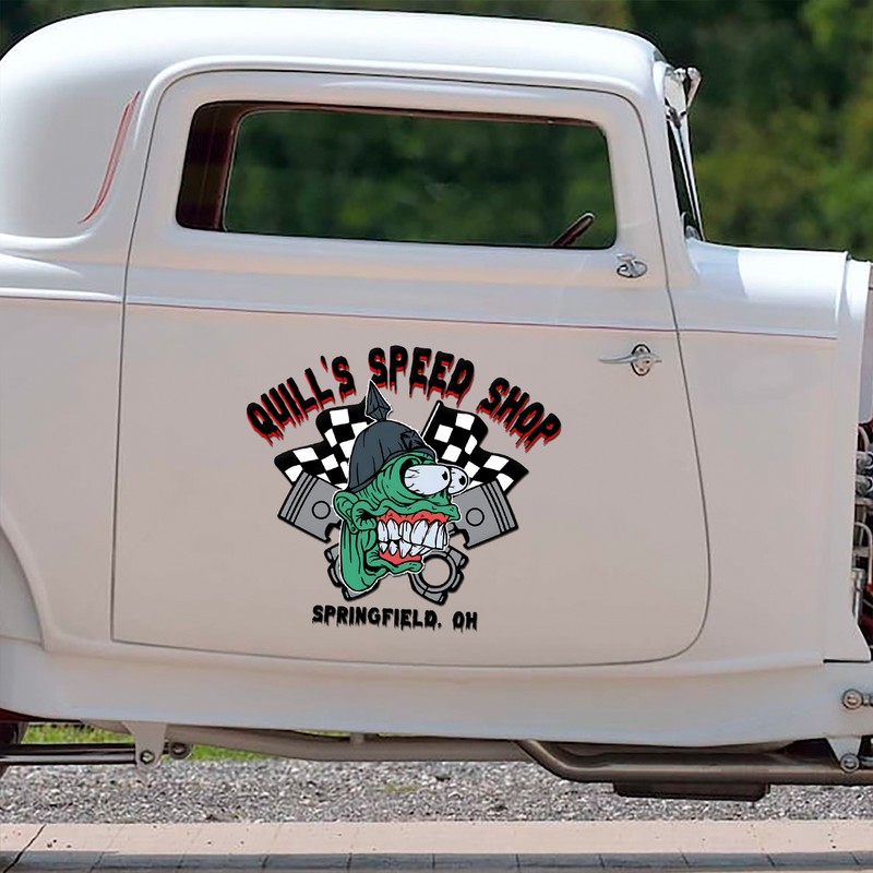 Transform Your Ride With Personalized Hot Rod Monster Vinyl Wrap - Dingmun