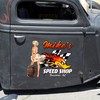 Personalized Hot Rod Shop Mr Horsepower Pin Up Girl Decals