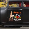 Personalized Pin Up Girl Hot Rod Shop Mr Horsepower Vinyl Decals