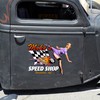 Personalized Pin Up Girl Hot Rod Speed Shop Stickers
