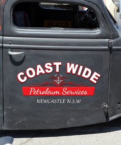 Alternative view of Personalized Hand Planer Pinstriping Lettering Vinyl Sticker