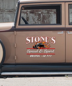 Alternative view of Personalized Hot Rods Speed and Sport Vinyl Decals