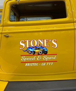 Alternative view of Personalized Hot Rods Speed and Sport Vinyl Sticker