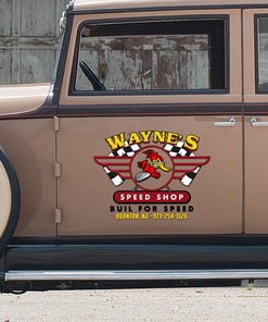 Alternative view of Make A Statement With Large Hot Rod Decals - Customizable Designs