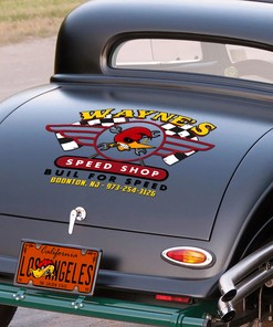 Alternative view of Express Your Passion With Personalized Hot Rod Decals For Cars