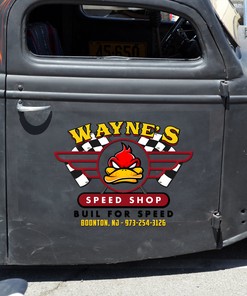 Alternative view of Rev Up Your Style With Hot Rod Duck Car Decals - Personalized Options