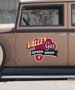 Alternative view of Stand Out With Personalized Hot Rod - Vintage Truck Door Decals