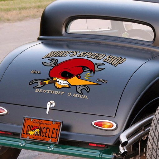 Personalized Mr. Horsepower Decals - Custom Hot Rod Graphics - Dingmun