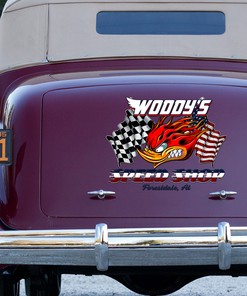 Alternative view of Mr. Horsepower Sticker For A Patriotic Look - Us Flag Decal