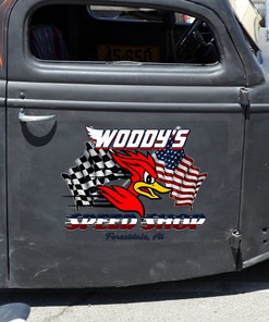 Alternative view of Express Your Patriotism With Mr. Horsepower - Usa Flag Sticker