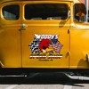 Personalized Mr. Horsepower Hot Rod Garage - American Flag Car Decal