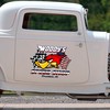 Personalized Mr. Horsepower Hot Rod Garage - American Flag Decal