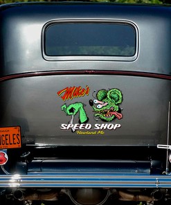 Alternative view of Stand Out With Personalized Hot Rod Monster - Large Decals For Cars
