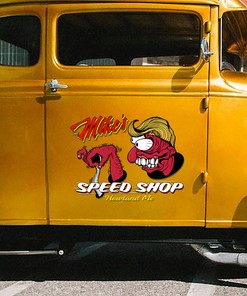 Alternative view of Upgrade Your Ride With Personalized Rat Rod Monster Decals For Cars