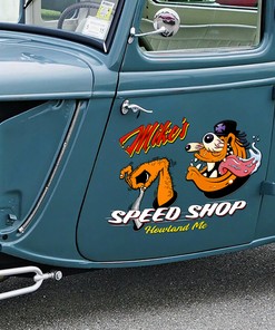 Alternative view of Customize Your Style With Personalized Rat Rod Monster - Large Vinyl Decals For Cars