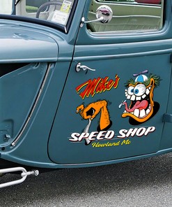 Alternative view of Transform Your Ride With Personalized Rat Rod Monster - Custom Car Decals