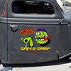Personalized Hot Rod Monster - Custom Car Door Decals