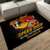 Personalized Old Skool Mr. Horsepower Speed Shop Rug
