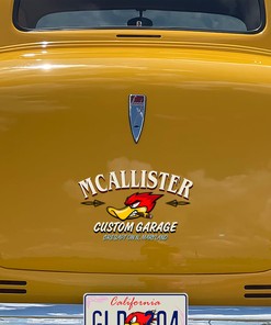 Alternative view of Personalized Hot Rod Garage - Express Your Style With Mr. Horsepower Sticker