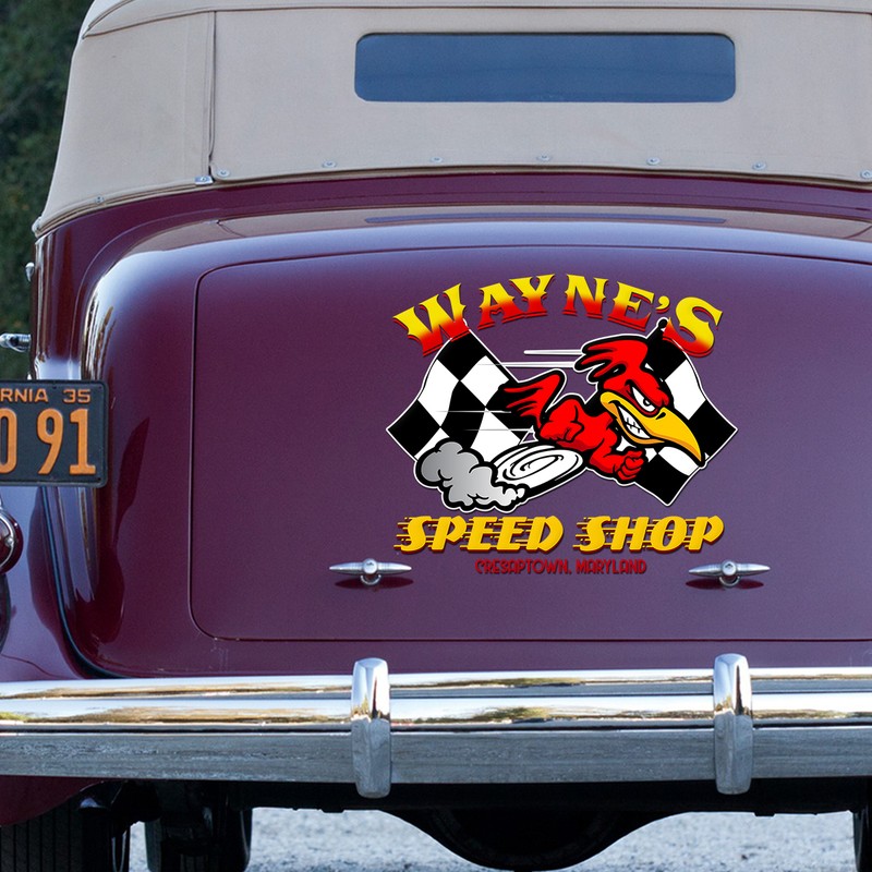 Stand Out With Personalized Mr. Horsepower Hot Rod Garage - Large Hot ...