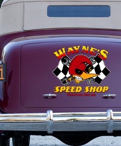 Alternative view of Make A Statement With Mr. Horsepower Decal - Hot Rod Vinyl Decals And More