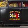 Personalized Mr. Horsepower Hot Rod Garage - Large Hot Rod Decals
