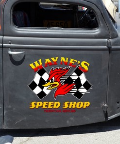 Alternative view of Express Your Style With Mr. Horsepower Sticker - Hot Rod Door Decals