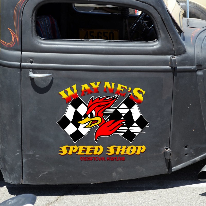 Express Your Style With Mr. Horsepower Sticker - Hot Rod Door Decals ...